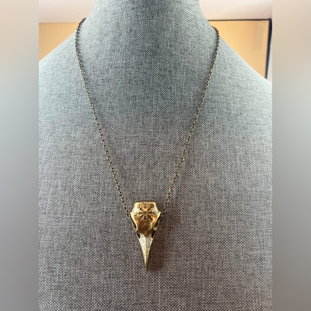 Vintage Raven Crow Necklace King Guard Jewelry Gift New